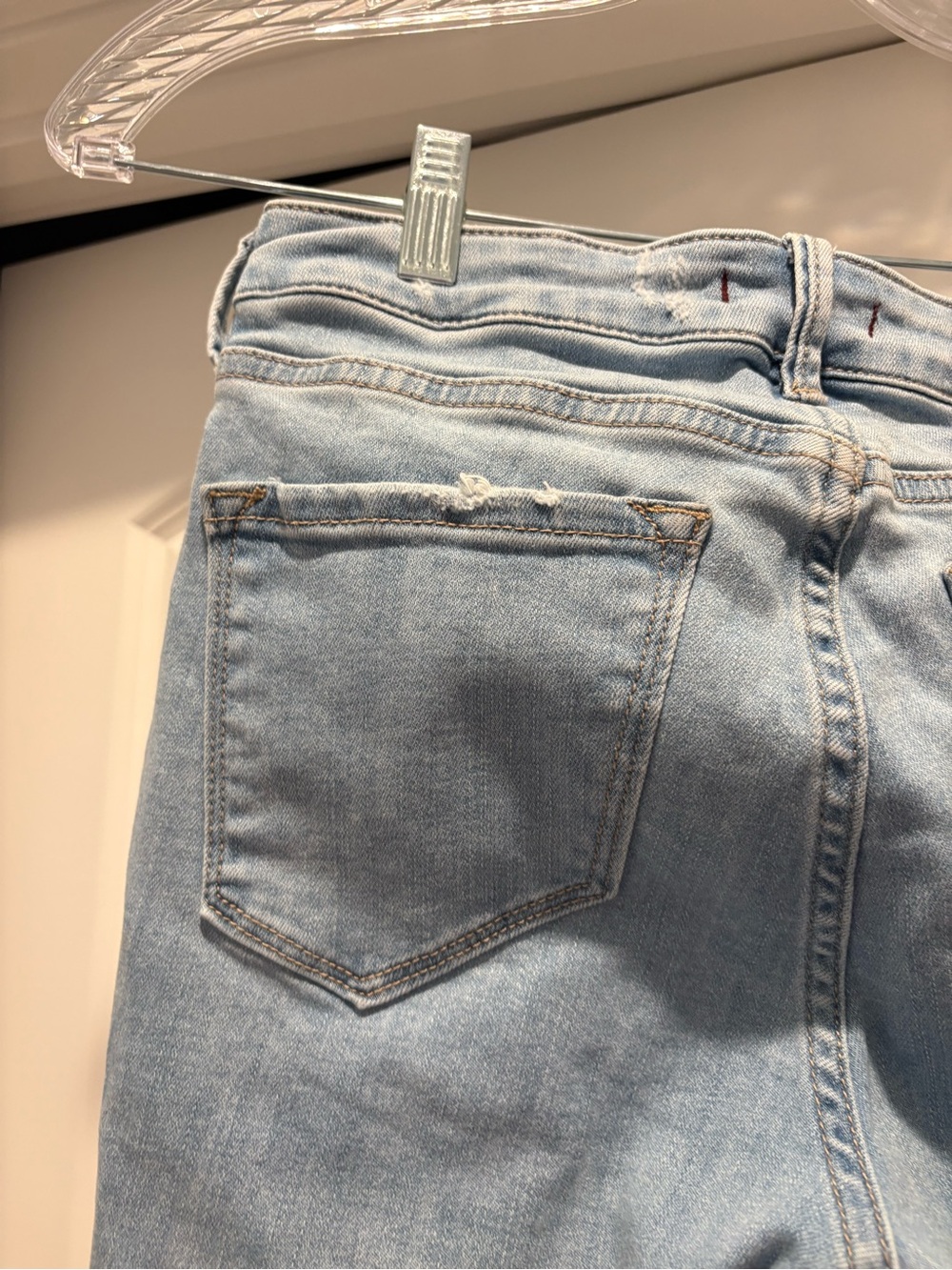 Dear John Light Wash Distressed Women’s Cropped Jeans - Picture 9 of 10